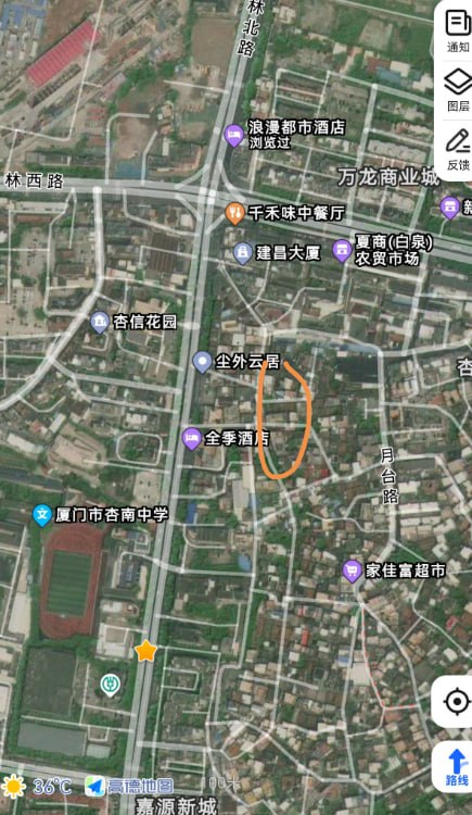 厦门集美白泉市场后面正好离我住